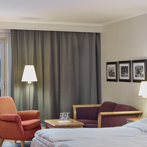 Double room over Basseng in Hotel Bardola, Geilo ski resort, Norway