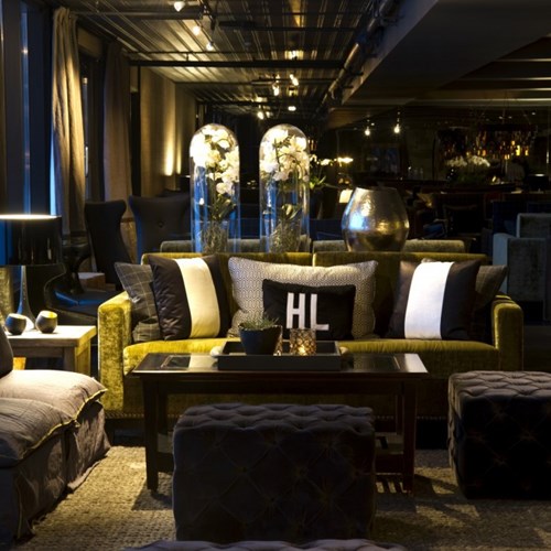 sofas in the lounge area of Highland Lodge in Geilo, Norway
