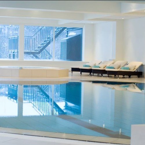 Indoor swimming pool of Highland Lodge in Geilo, Norway skiing