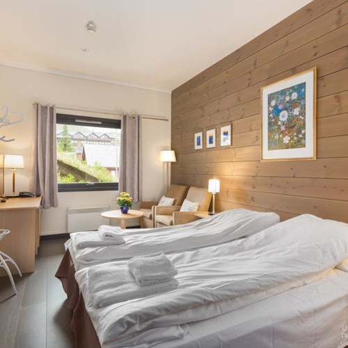 Highland Lodge ski accommodation in Geilo, Ski Norway twin room