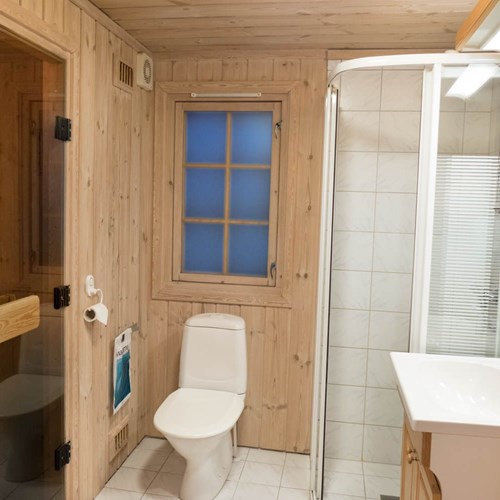 cabin bathroom and sauna, Geilolia cabins-Geilo ski resort, Norway skiing