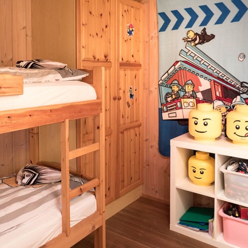 lego themed bunk room in Geilolia cabins-Geilo ski resort, Norway