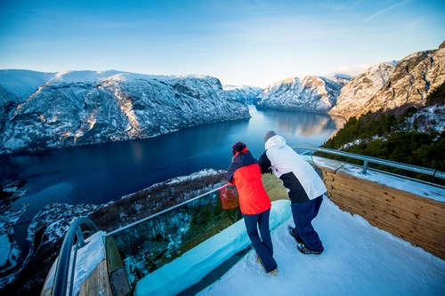 Stegastein viewpoint-Ski and fjord experience-Myrkdalen and Flam-Norway