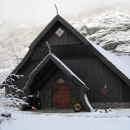 Aegir BrewPub at Flamsbrygga Hotel-Flam-Norway-exterior in winter