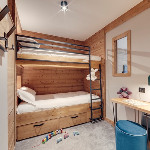 Hotel L'Avancher in Val d'Isere family room bunk room