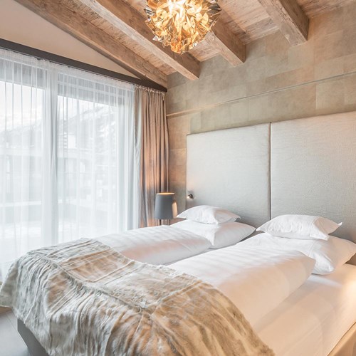 Austrian twin beds at the Hotel Gurglhof in Obergurgl