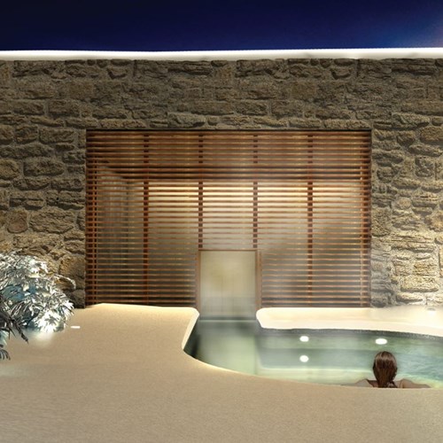 Faloria Mountain Spa Resort, Cortina ski hotel, outdoor vitality pool