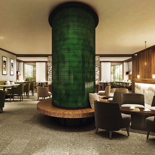 bar area at Faloria Mountain Spa Resort, Cortina ski hotel