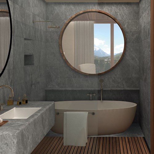 Faloria Mountain Spa Resort, Cortina ski hotel, bathroom