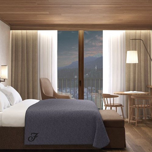 Faloria Mountain Spa Resort, Cortina ski hotel, guestroom