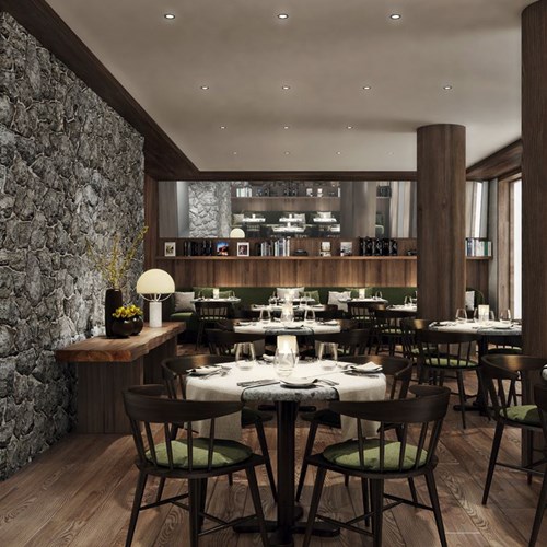 Faloria Mountain Spa Resort, Cortina ski hotel, dining area