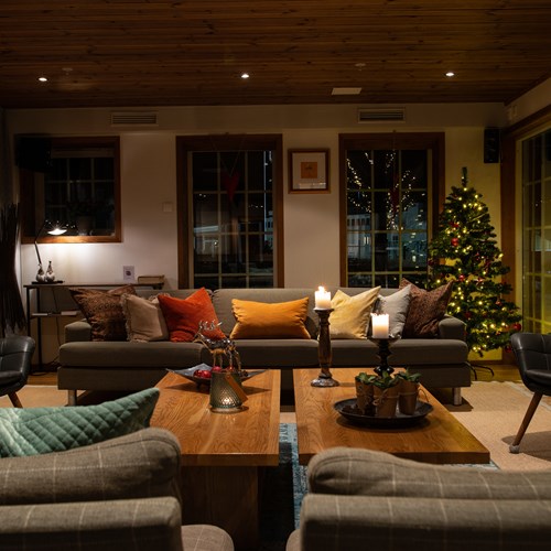 Flamsbrygga Hotel in Flam, Norway - lobby area