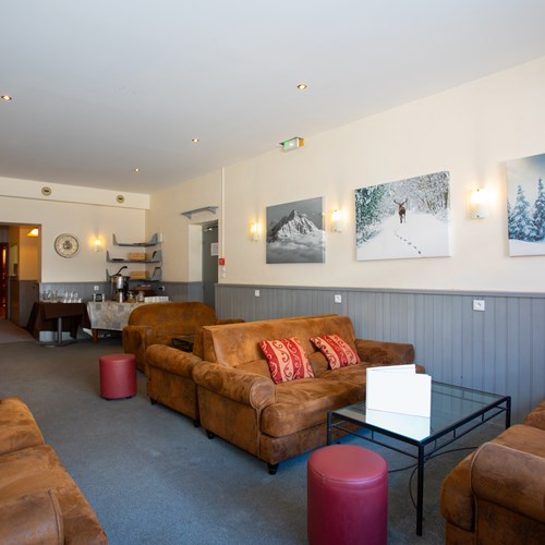Lounge area of Chalet Hotel Les Grangettes, Meribel