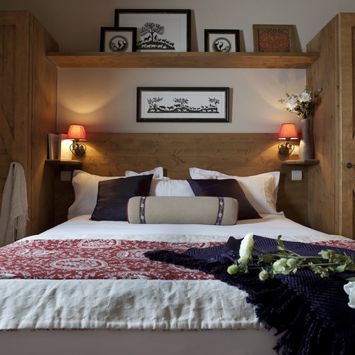bedroom at arc 1950 le village apartments, ski apartments in Les Arcs