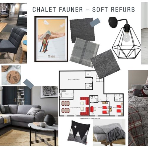Chalet Fauner refurb mood board 2019