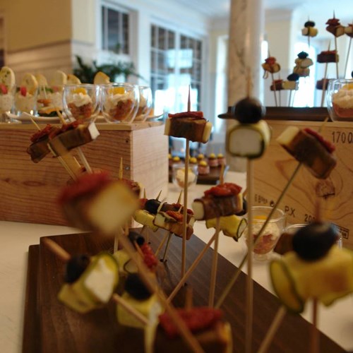 Canapes at Bellevue Terminus Engelberg