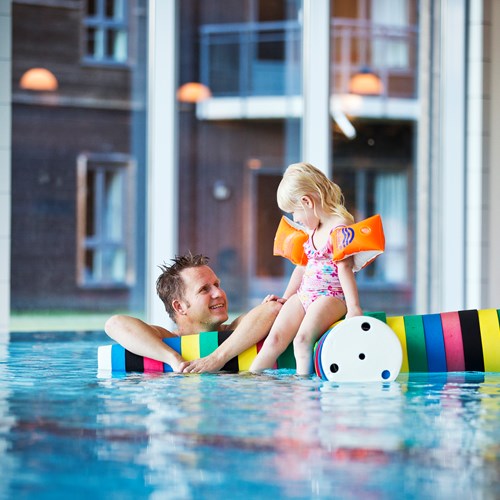 swimming pool at the Radisson Blu resort Trysil