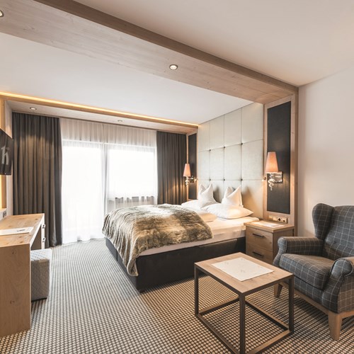 Room at Hotel Hochfirst in Obergurgl, Austria. Ski accommodation.