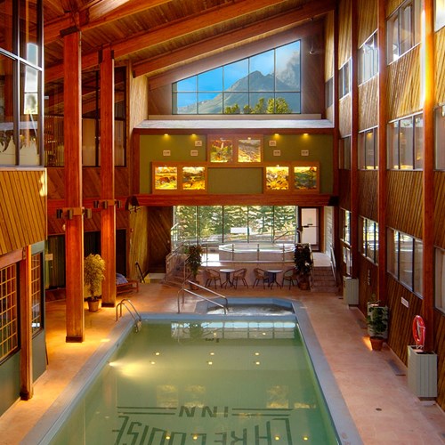 Indoor Pool At Lake Louise Inn