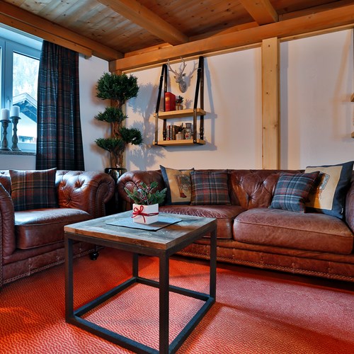 Lounge area Chalet Amalien Haus ski accommodation in St Anton