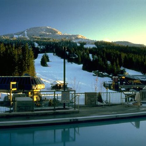 Pan Pacific Whistler Mountainside, ski accommodation, Canada - outdoor pool
