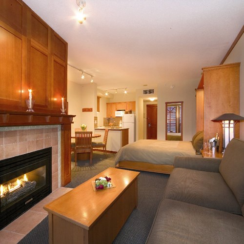 Pan Pacific Whistler Mountainside, ski accommodation, Canada - studio room