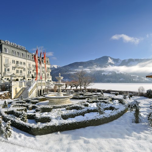 Grand Hotel , ski accommodation in Zell-am-See, Austria - Snowy exterior