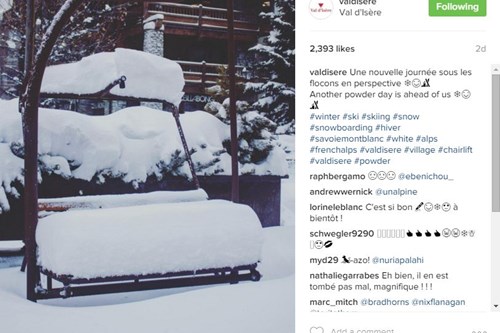 *Good snow depth in Val d'Isere.