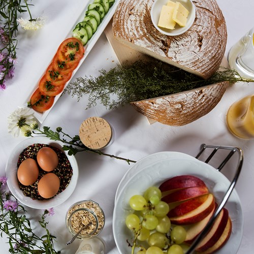 Sporthotel Reisch, breakfast food - Ski accommodation in Austria