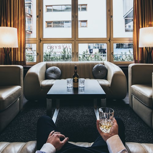 The Crystal Lifestyle Hotel, Luxury ski accommodation in, Austria. Lounge