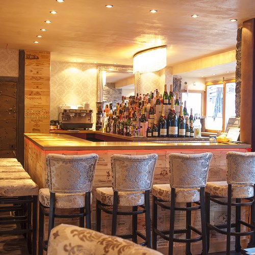 Hotel Le Mottaret bar and chairs, Meribel ski resort