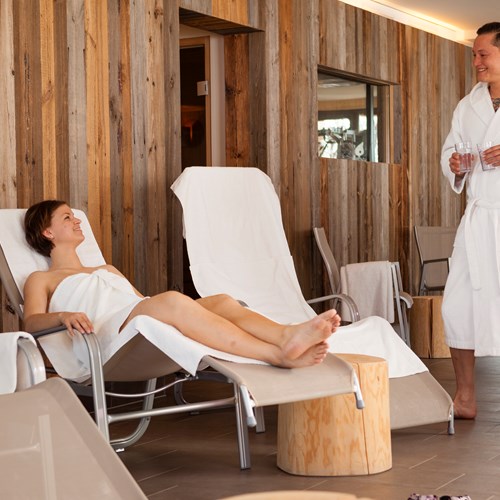 Spa and relaxation room of ski accommodation Explorer Hotel, Austria