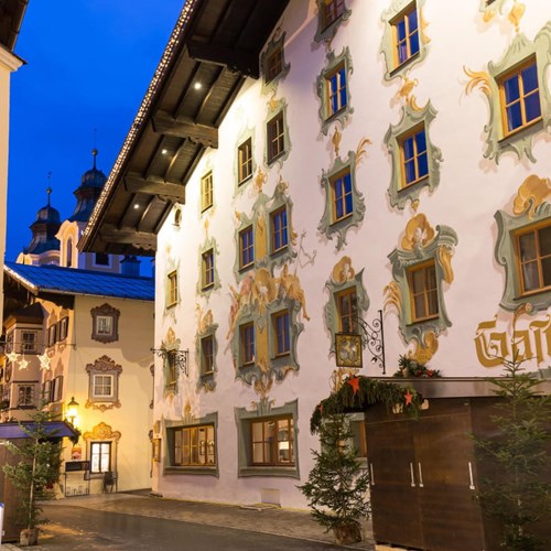 Street view at Hotel & Wirtshaus Post, ski accommodation in St Johann