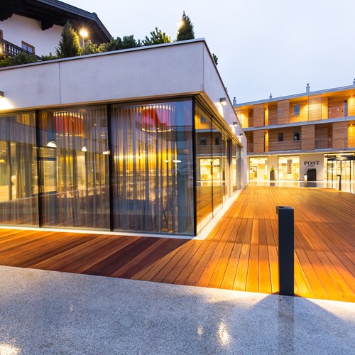 Modern exterior of Hotel & Wirtshaus Post, ski accommodation in St Johann