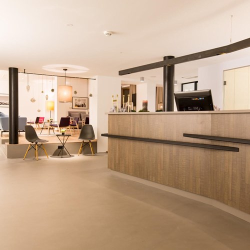 Lobby at Hotel & Wirtshaus Post, ski accommodation in St Johann, Austria