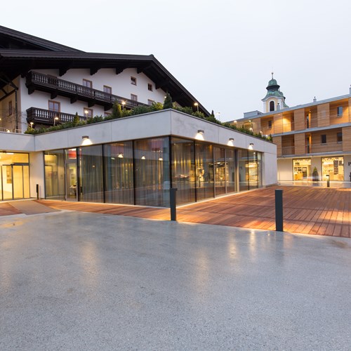 Modern exterior of Hotel & Wirtshaus Post, ski accommodation in St Johann