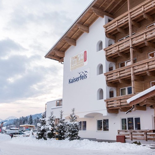 Lti Alpenhotel Kaiserfels, ski accommodation in Austria, exterior shot
