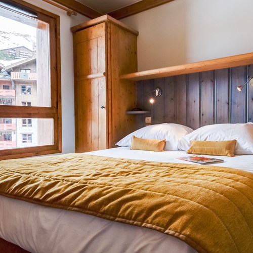 arc 1950 le village apartments, ski apartments in Les Arcs - bedroom