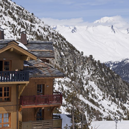 arc 1950 le village apartments, ski apartments in Les Arcs - mountain views