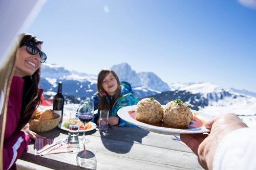 Mountain food in Selva, Alta Badia