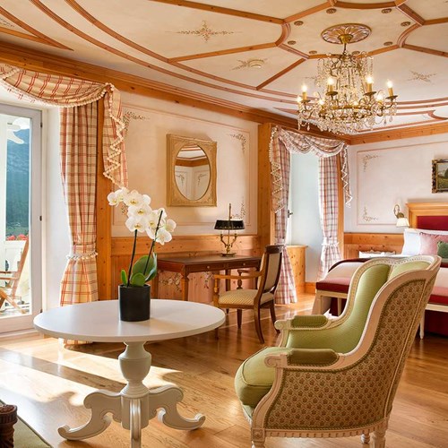 Junior suite at Hotel Cristallo in Cortina, Italy