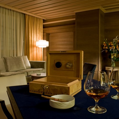 cigar bar at the Grand Hotel Savoia Cortina