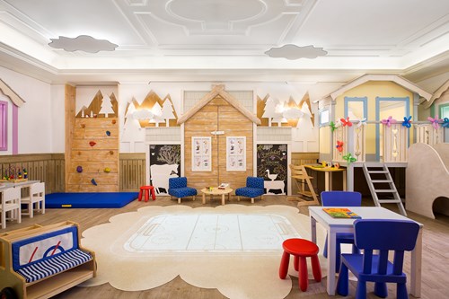 kids club at the Hotel Cristallo in Cortina, Italy