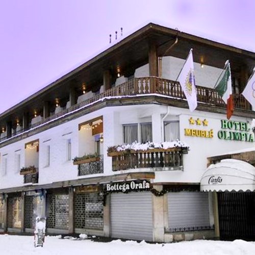 exterior of the Hotel Olimpia Cortina-Italy