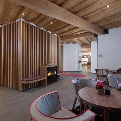 Lounge area at Hotel Fischer, ski accommodation in St Johann, Austria