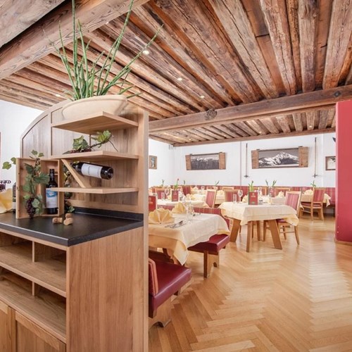 Restaurant at Hotel Fischer, ski accommodation in St Johann, Austria