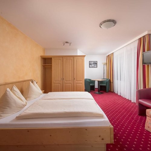 Double room at Hotel Fischer, ski accommodation in St Johann, Austria