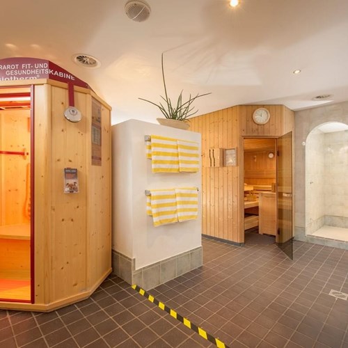 Sauna at Hotel Fischer, ski accommodation in St Johann, Austria