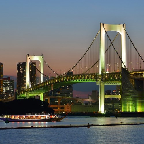 Rainbow bridge, ski holiday Japan