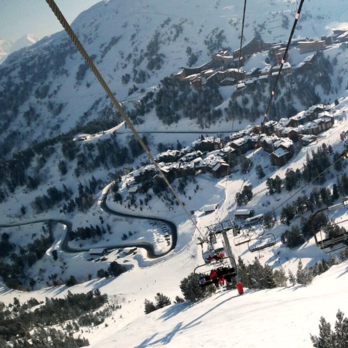 recent snow in les arc